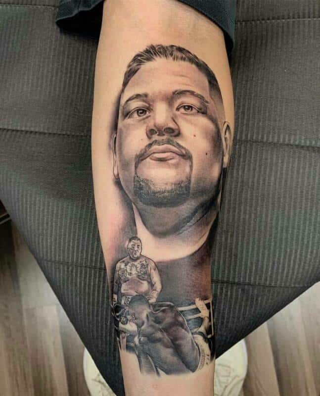 Boxing Star Andy Ruiz Gets Massive Backside Tattoo Butt Cheeks Included