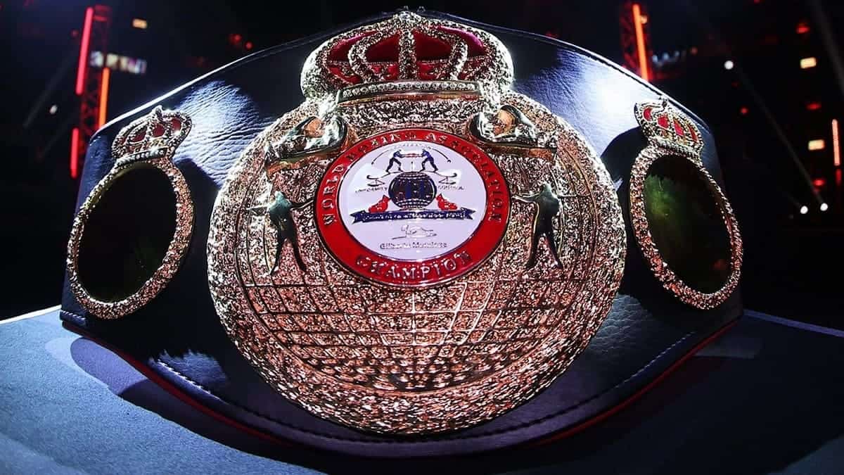 WBA heavyweight title belt World Boxing Association