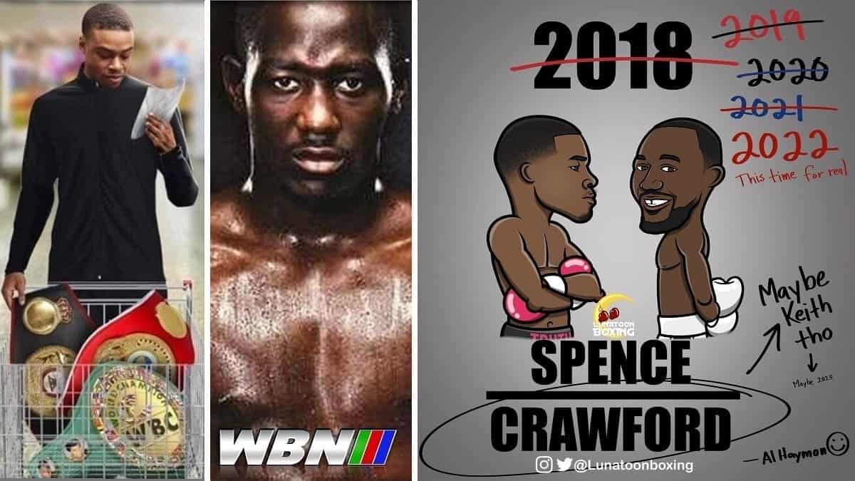 Terence Crawford training for a match in 2025